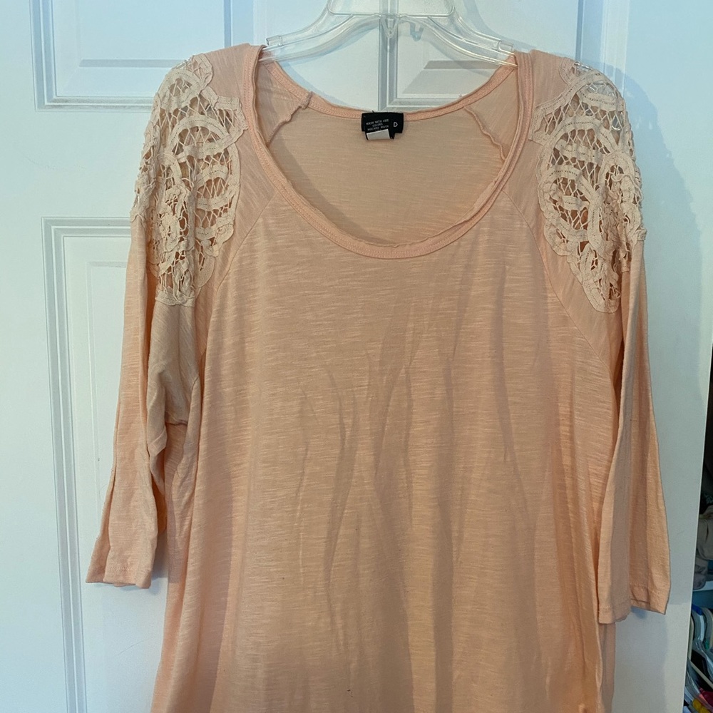 Torrid Lace Shoulders Shirt